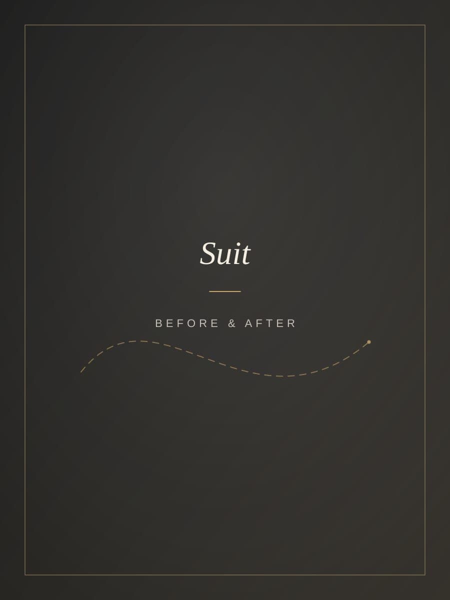 Before and after: boxy off-the-rack suit versus the tailored silhouette