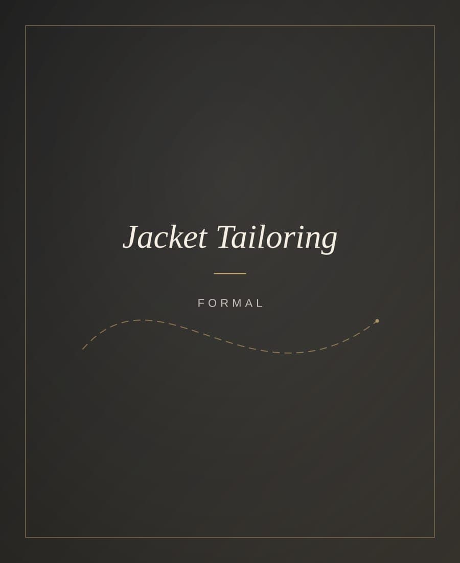Men's charcoal suit jacket chalked for slimming through the body
