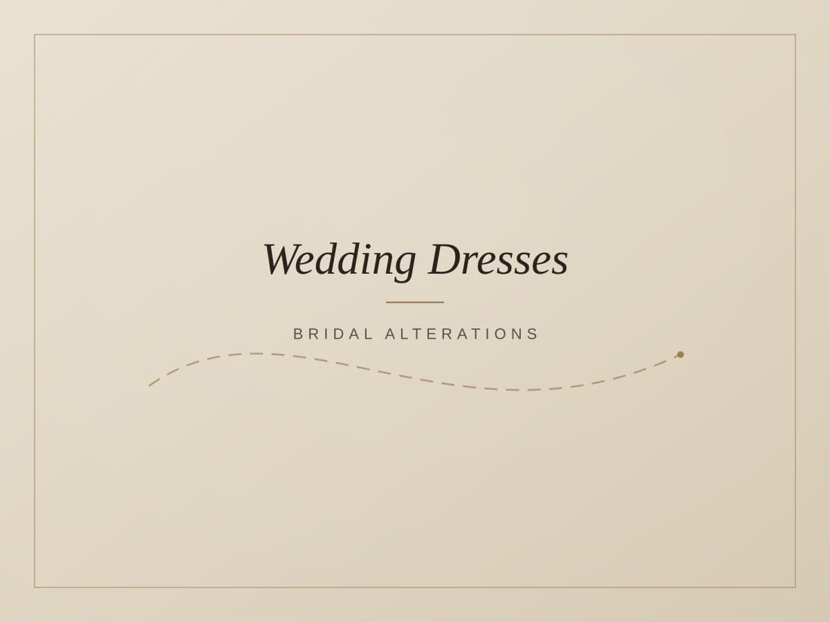 Wedding dress alterations in Tulsa — bridal gown pinned during a fitting